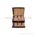 2013 new retro wooden women cosmetic box with mirror inside